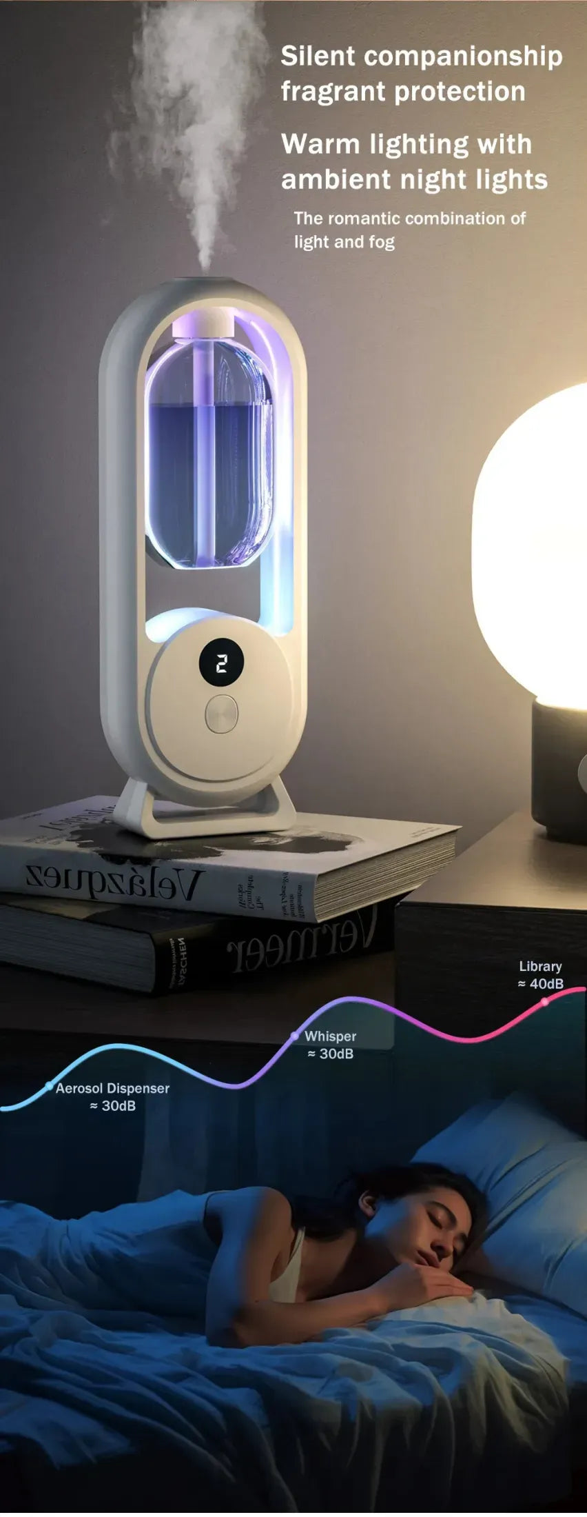 Rechargeable Aroma Diffuser – 5 Modes, 50ml