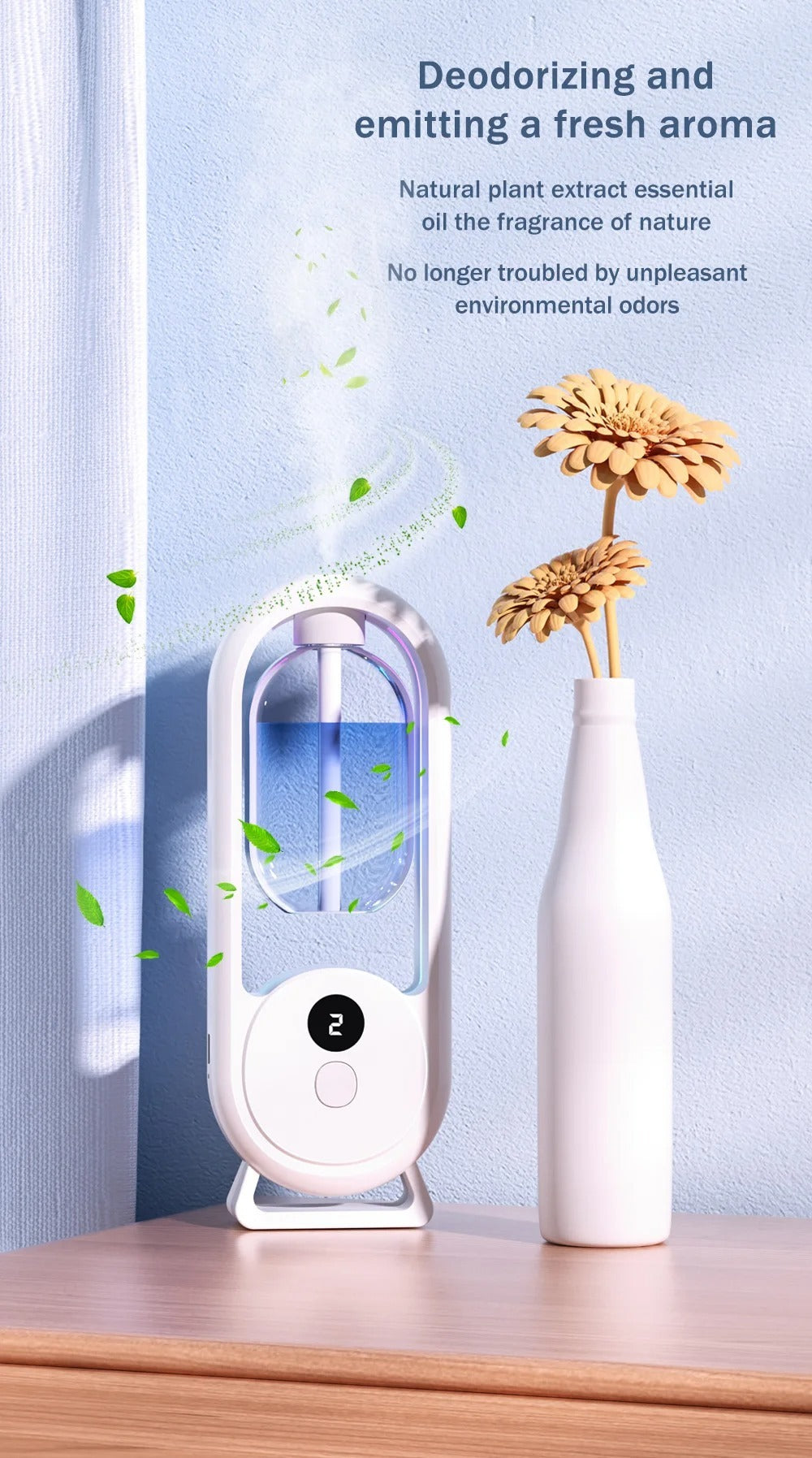 Rechargeable Aroma Diffuser – 5 Modes, 50ml